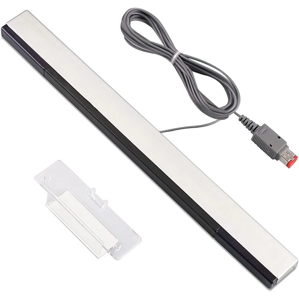 huhu Sensor Bar for Wii, Replacement Wired Infrared Ray Sensor Bar for Nintendo Wii and Wii U Console